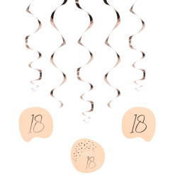 Hangdecoratie Elegant Lush Blush 18 Jaar 5st