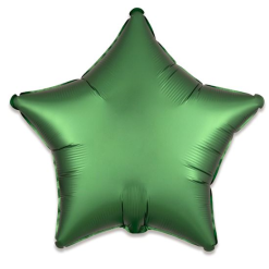 Folieballon Ster Satin Emerald 48cm