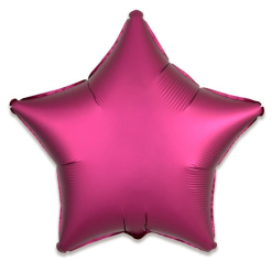 Folieballon Ster Satin Granaatappel 48cm