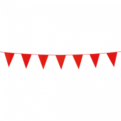 Vlaggenlijn Mini Rood 3m