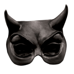 Ghoulish Oogmasker Devil Black