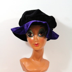 Baret Piet Klassiek Zwart/paars