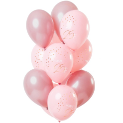 Ballonnen Elegant Lush Blush 25 Jaar 12st
