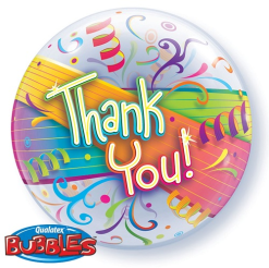 Bubbles Ballon Thank You 56cm