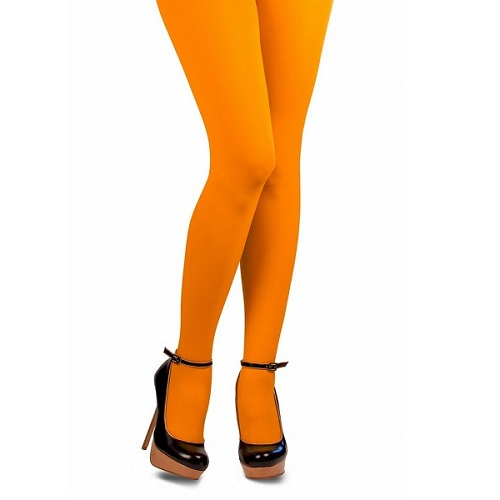 Gekleurde Piet Panty Oranje L/XL