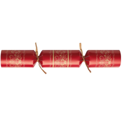 50 St. Christmas Crackers Traditional Rood 12 Inch