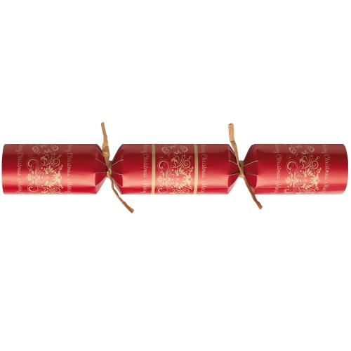 50 St. Christmas Crackers Traditional Rood 12 Inch