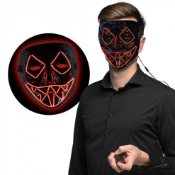 Masker Met LED Killer Smile Rood
