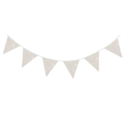 Glitterslinger Wit Parelmoer 6 Meter