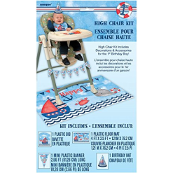 High Chair Kit 1st B-day Nautical