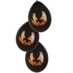 Ballonnen Creepy Pumpkin 6 Stuks