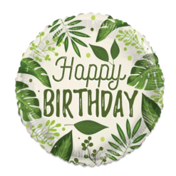 Folieballon ECO Birthday Nature 46cm