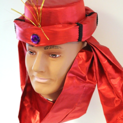 Tulband Glimmend Rood