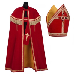 Sinterklaas Kostuum Bram SMAL Mantel Mijter En Stola