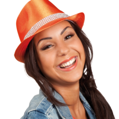 Oranje Bling Bling Hoed