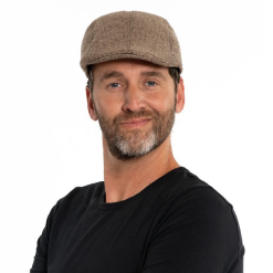 Platte Pet Jaren 20 Bruin