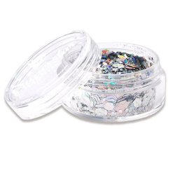 Chunky Glitter Superstar Laser Silver