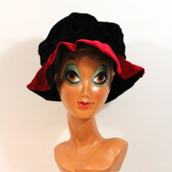 Baret Piet Klassiek Rood/zwart