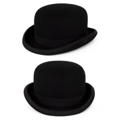 Bolhoed Zwart Wolvilt Binnenrand