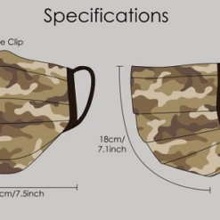 Mondkapje Militair Desert-strike