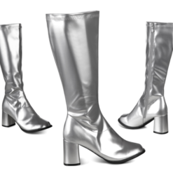 Disco Laarzen Retro Zilver