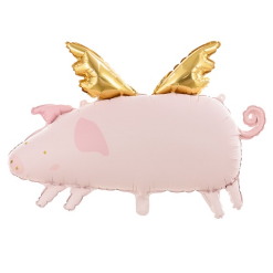 Folieballon Vliegend Varkentje 72cm