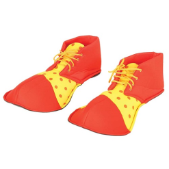 Clownsschoenen Stof Rood/geel