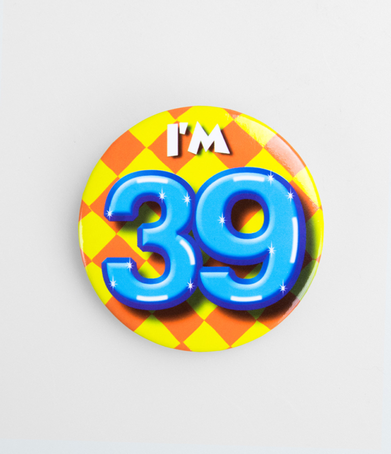Button 39 Jaar