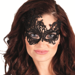 Kanten Oogmasker Flamingo Zwart