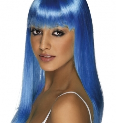 Glamourama Pruik Blauw