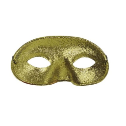 Oogmasker Domino Glitter Goud