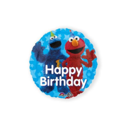 Folieballon Elmo & Koekiemonster 43cm