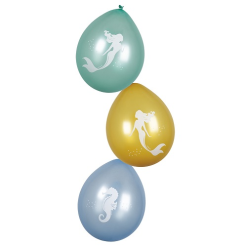 Ballonnen Zeemeermin 6st