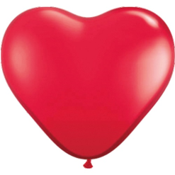 Hart Ballonnen Rood 30cm 8 Stuks