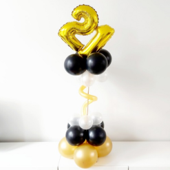 Mini Ballonpilaar Swirl Met 1 Folieballon
