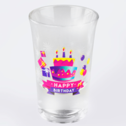 Shotglazen Happy Birthday 6st