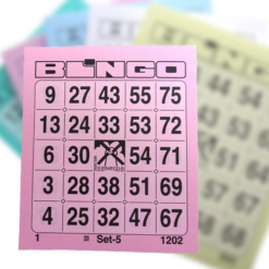 Bingo Kaarten 1-75 100 Stuks Roze